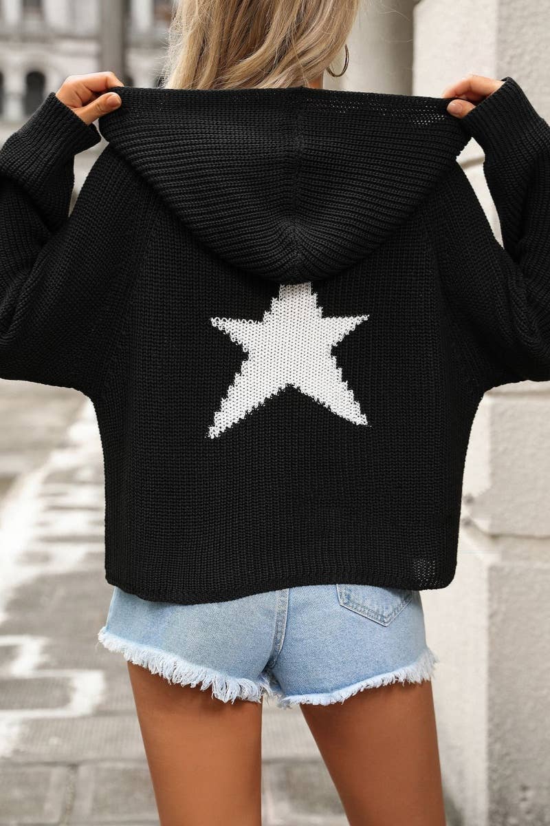 CWOSWL6495_LONG-SLEEVED SWEATER WITH HOODED POCKETS