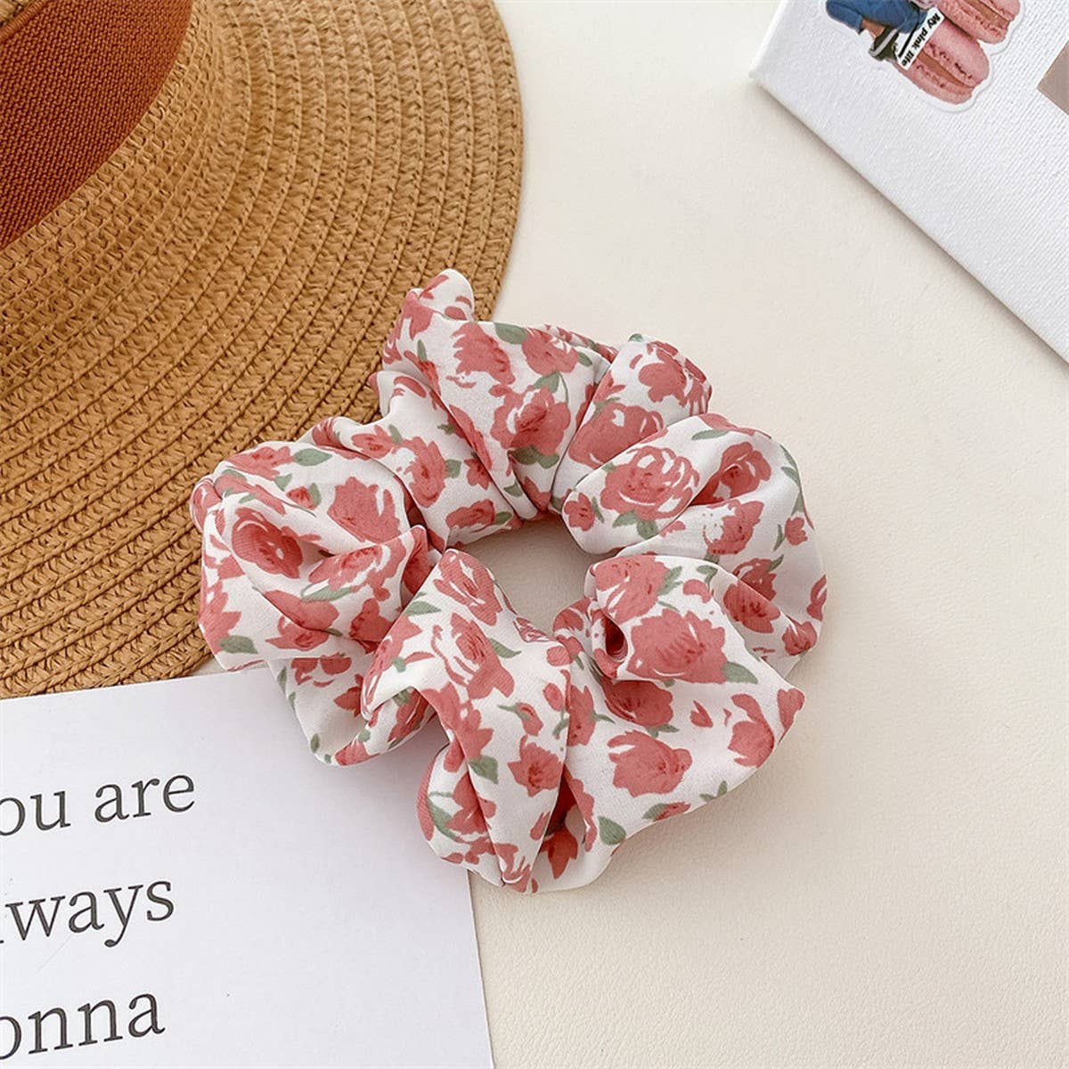 SMALL FRESH FABRIC FLOWER HAIRRING HAIRACCESSORIES_CWAHA4163