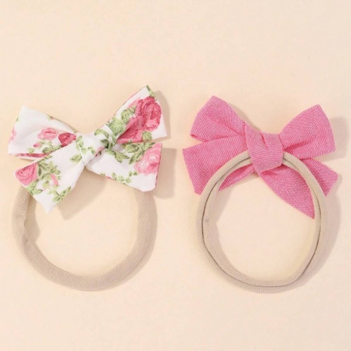 Baby Nylon Bow Headband Set ??Soft & No Mark_CWAHA6748