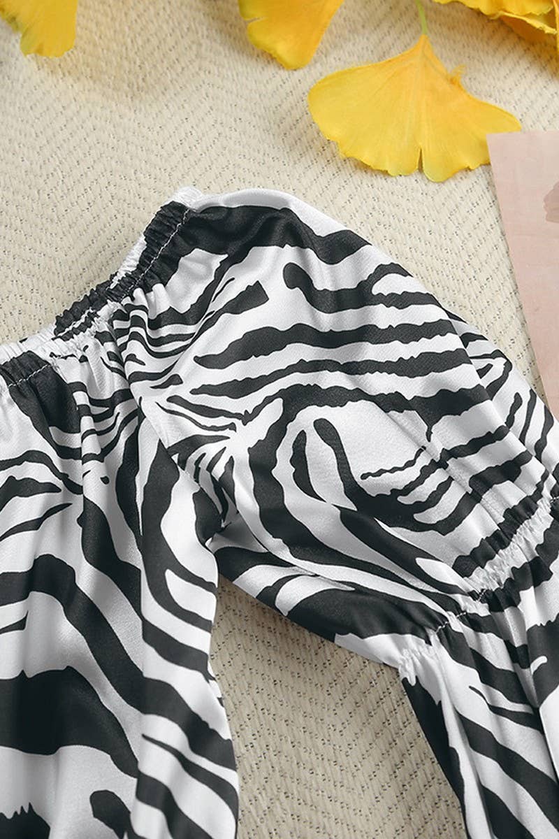 CWSPJ0101_OFF SHOULDER LONG SLEEVED PANTS PAJAMAS SET