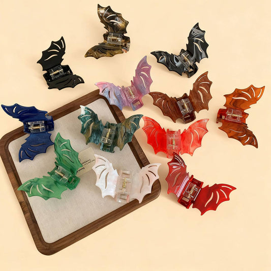 CWAHA07706_HALLOWEEN BAT WING CLAW HAIR CLIP