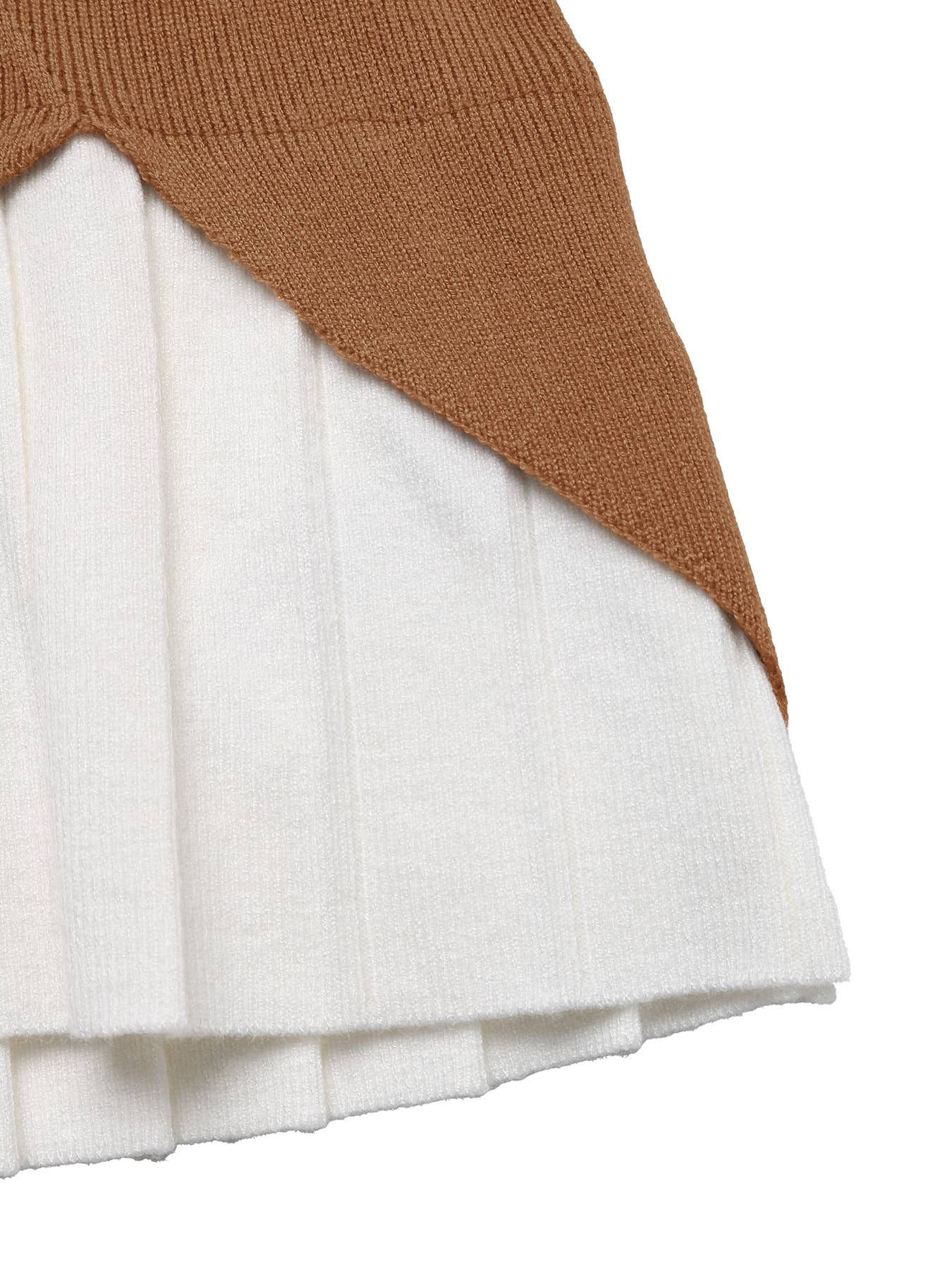 Color-blocking spliced slim-fit knitted sweater