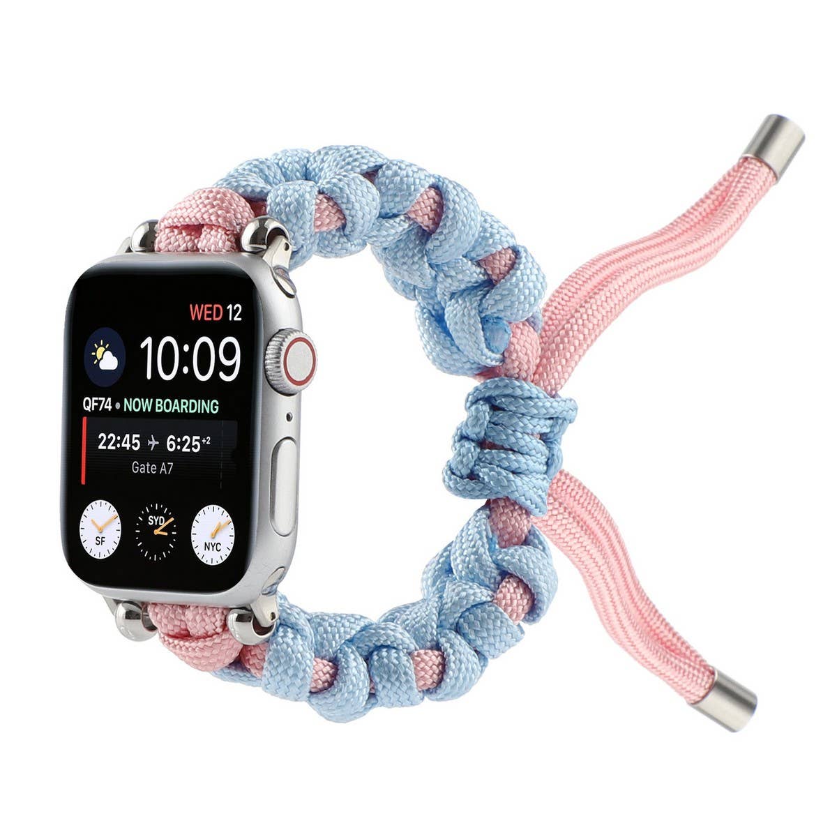 IWATCH7-1SE NYLON PARACORD BRAIDED WATCH STRAP