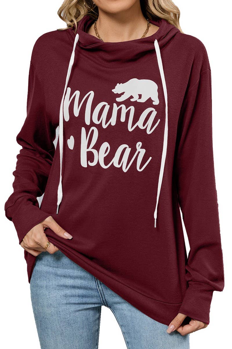 CWTTL01002_AUTUMN AND WINTER HOODED LOOSE CASUAL SWEATSHIRT