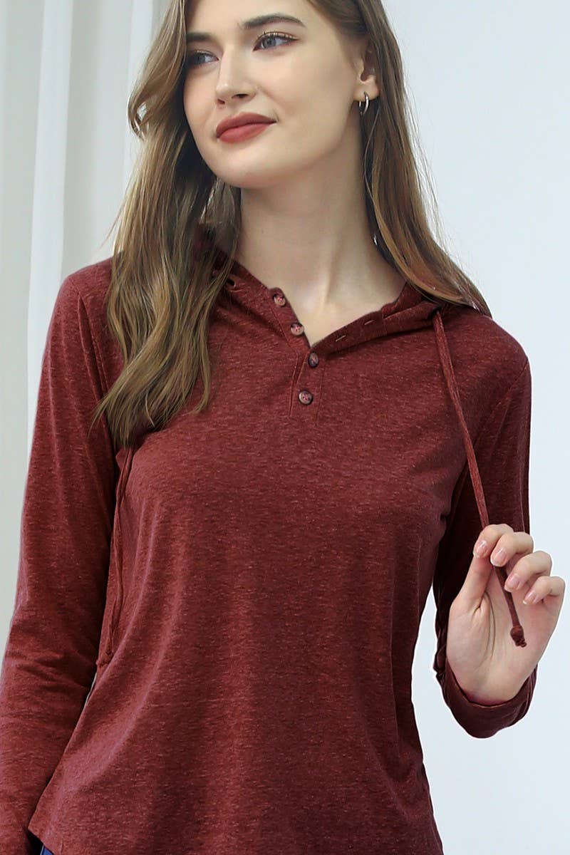 CWTTL1493-S_BUTTON DOWN HENLEY LIGHT WEIGHT HOODIE TOP