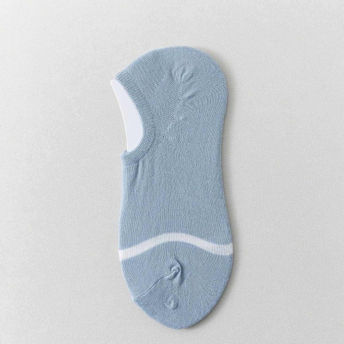 CWMS2469_NEW STYLE SHALLOW STRIPED THIN SOCKS