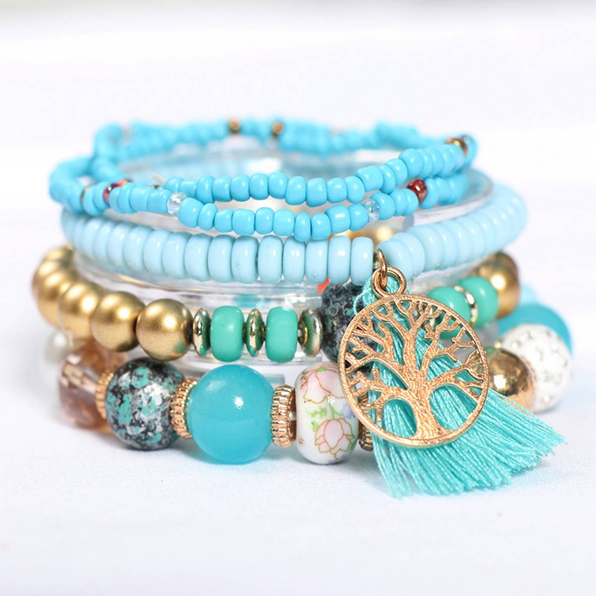 BOHEMIAN MULTI-LAYERED TASSEL BRACELET_CWASC0689