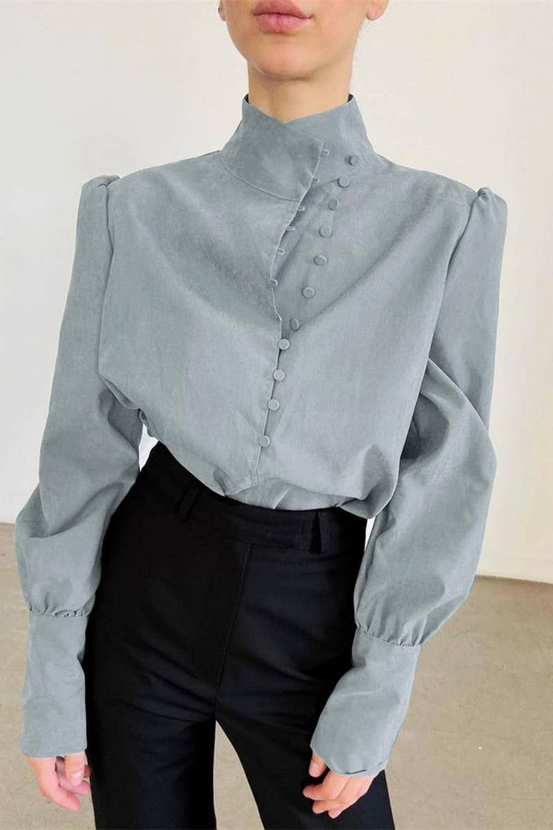 CWTBLL3352_STAND-UP COLLAR COMMUTER PROFESSIONAL SHIRT