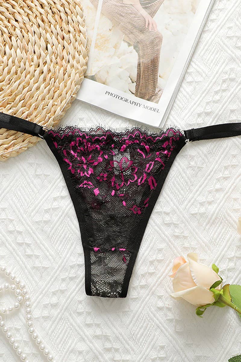 CWSPJ00465_SEXY SHEER LACE BREATHABLE BIKINI PANTIES