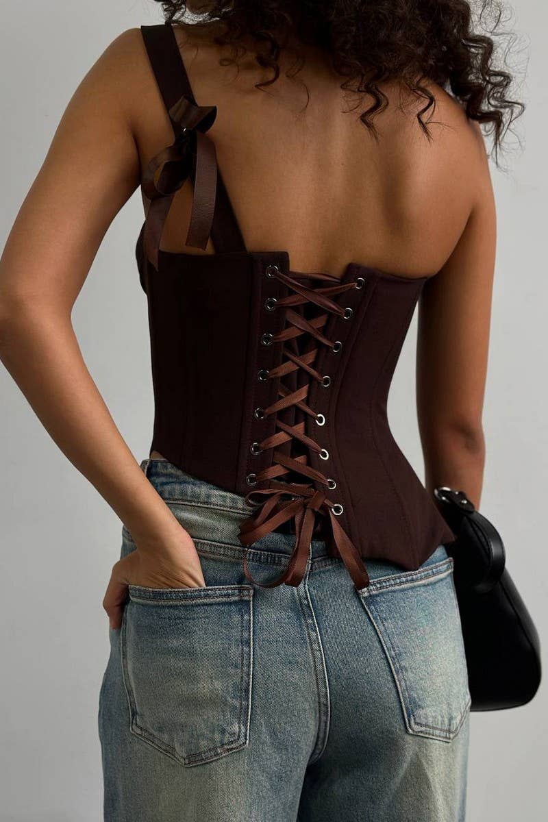 CWTTSL0436_WOMEN'S IRREGULAR ONE-SHOULDER CAMISOLE VEST