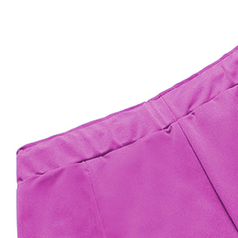 ELASTIC-WAISTED HIGH-WAISTED STRETCH HAREN PANTS