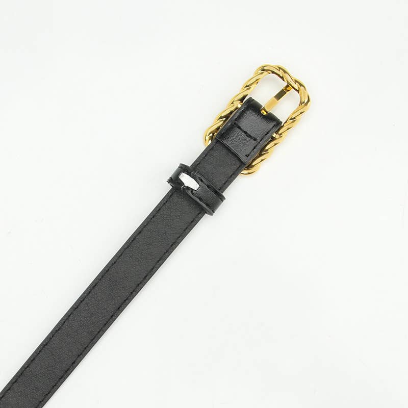 Casual and versatile alloy pin buckle belt