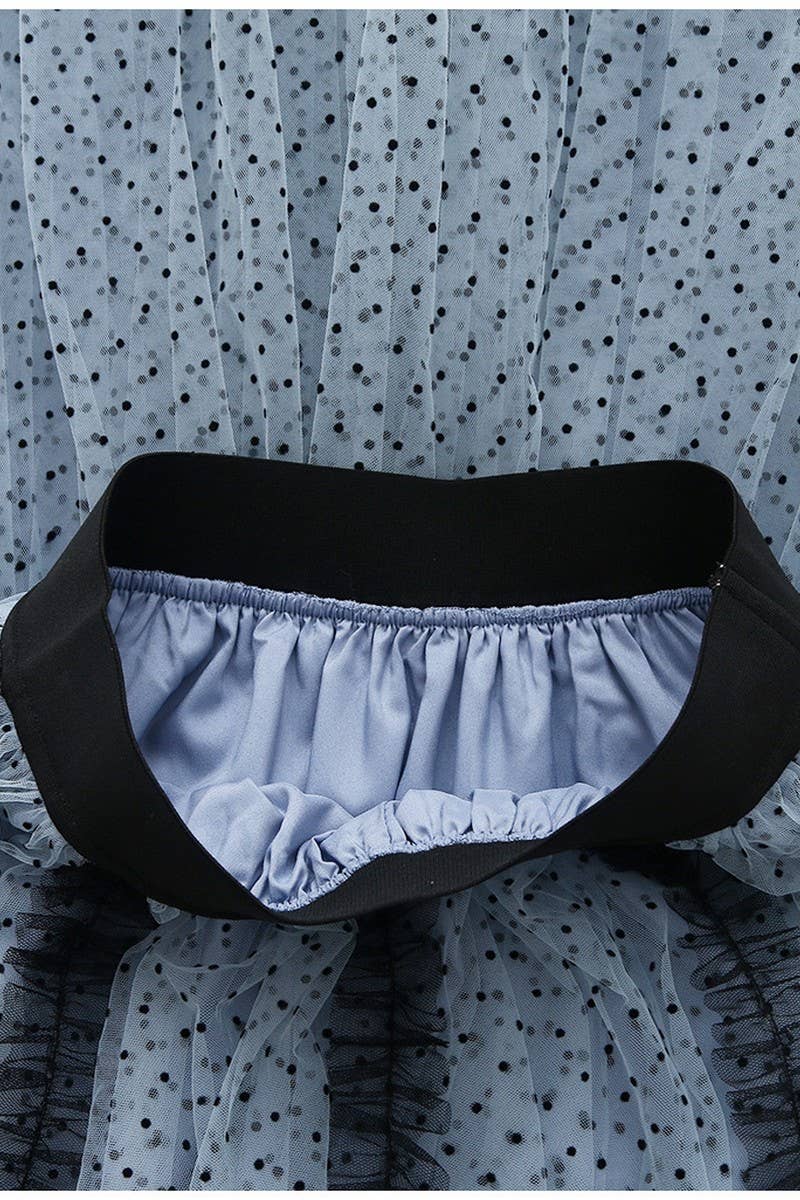 CWBMS0448_POLKA DOT MESH A-LINE MIDI SKIRT WITH TIERS