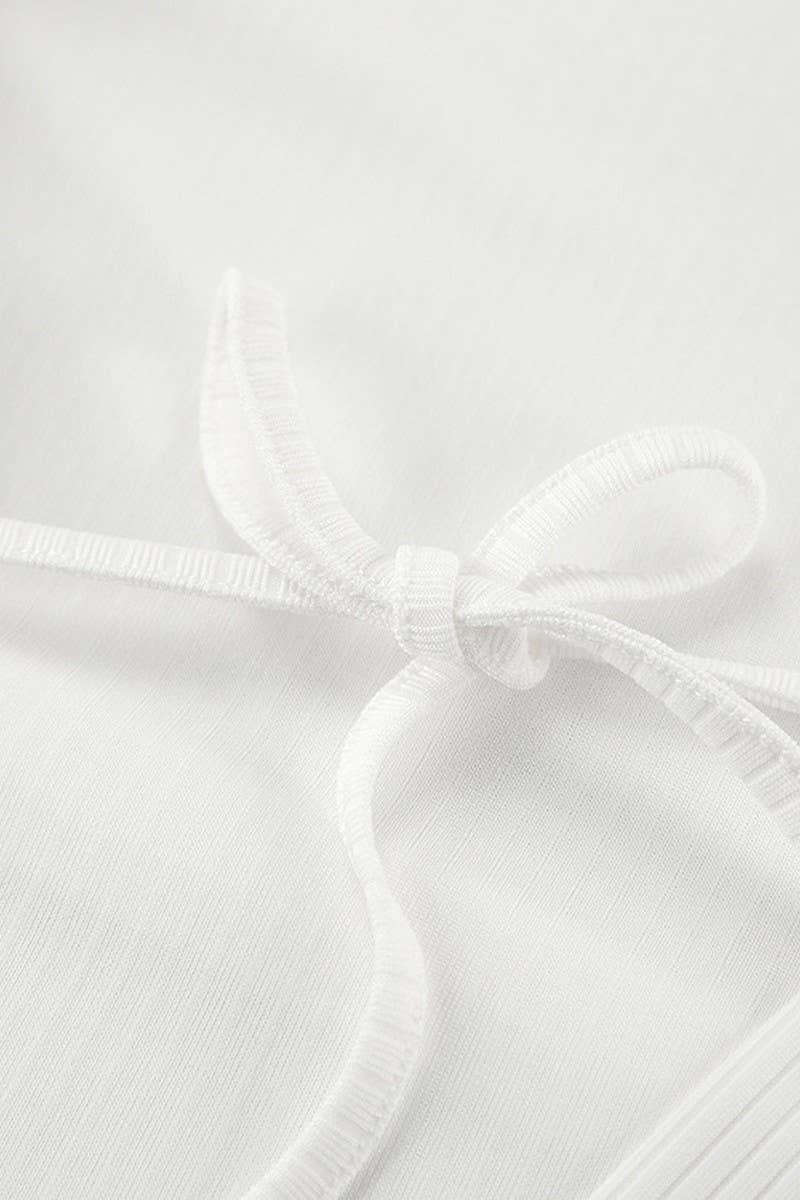 CWSPJ0402_KNITTED LONG SLEEVE SUSPENDER SHORTS PAJAMA SET