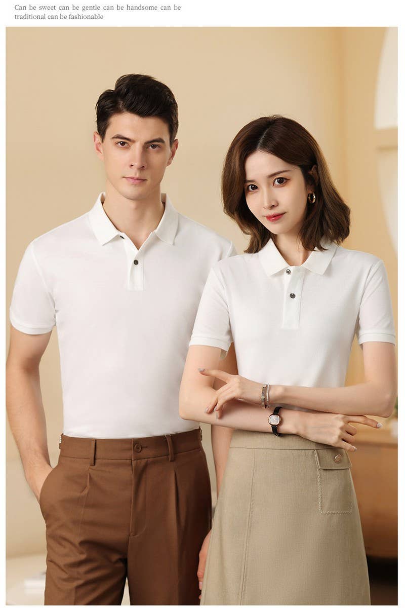 CWTBLS02453_POLO SHIRT FOR WOMEN CLASSIC SHORT SLEEVE CASUAL