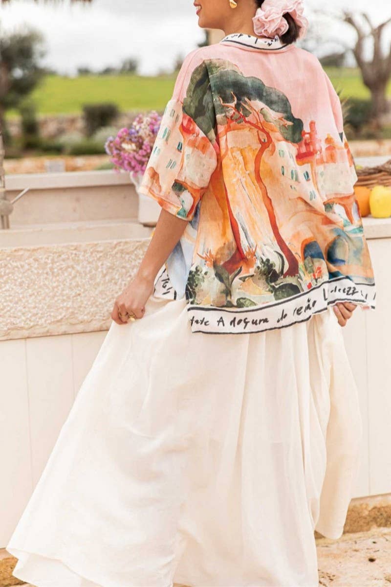 CWTBLS2347_GRAFFITI PRINT FIT VACATION SHORT SLEEVE SHIRT