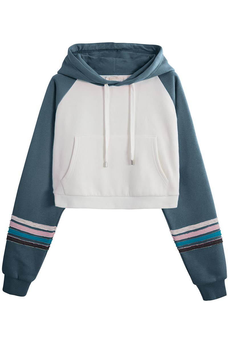 CWOHOL424_Basic Lightweight Pullover Cropped Hoodie