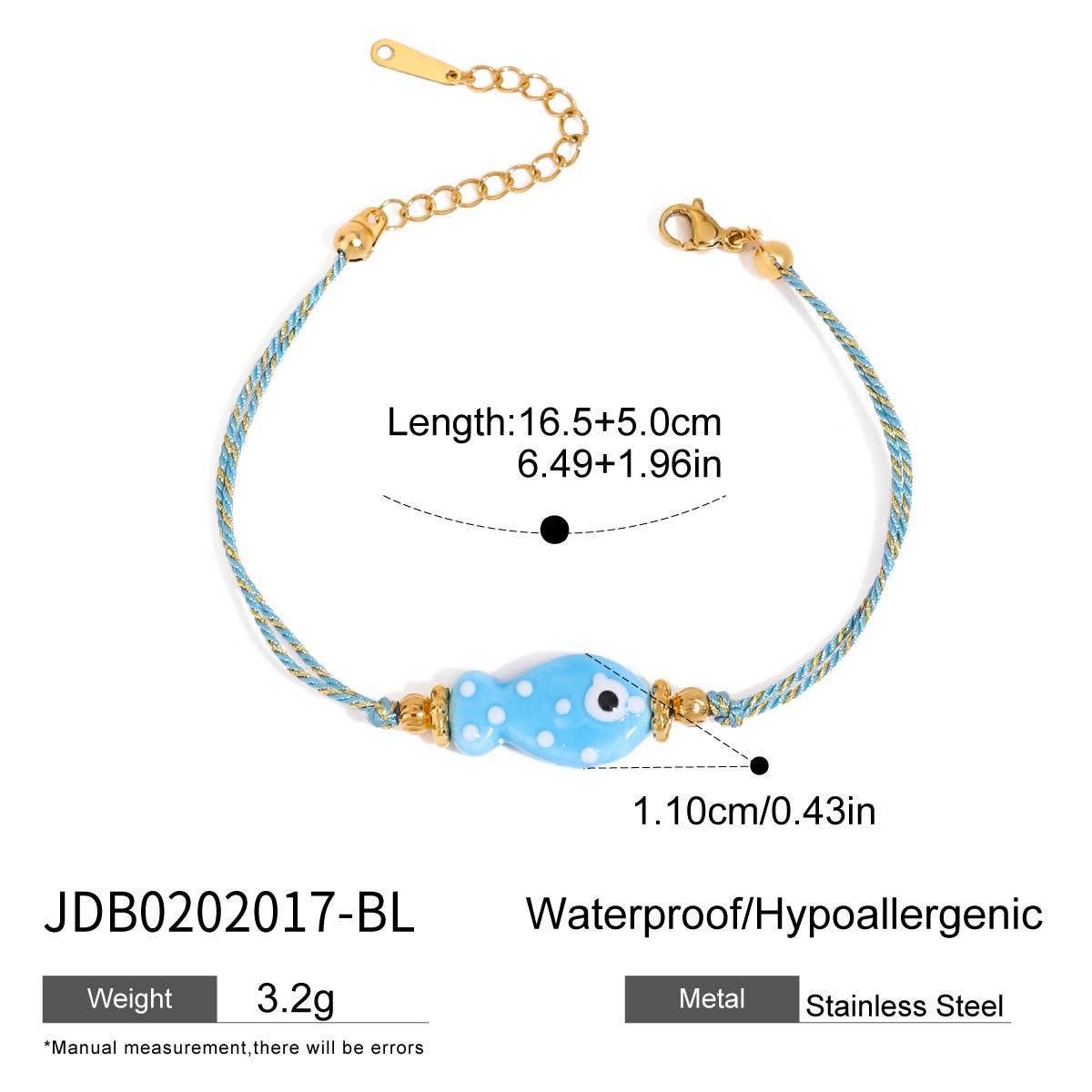 Ocean Style 18K Gold Steel White Ceramic Bracelet_CWAJE4676