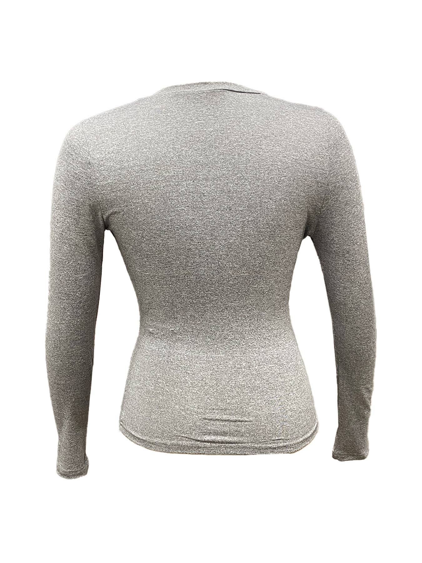 Button casual slimming knitted crop top T-shirt