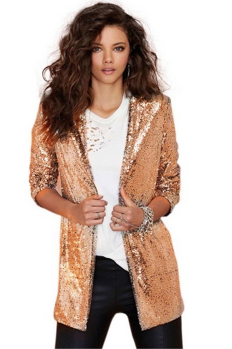 CWOCO1129_SEQUINED BAR PARTY PERFORMANCE SUIT JACKET