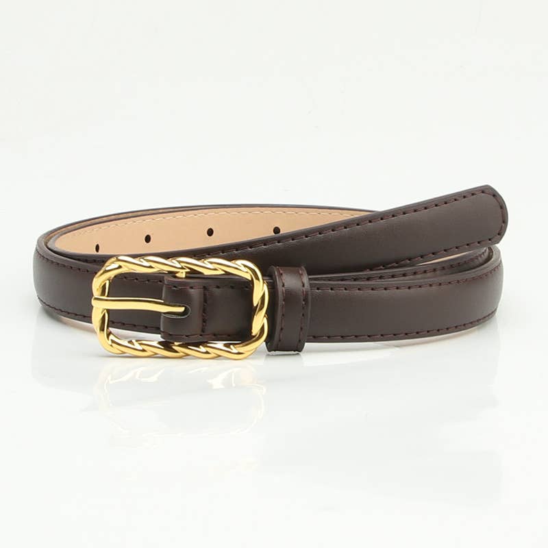 Casual and versatile alloy pin buckle belt