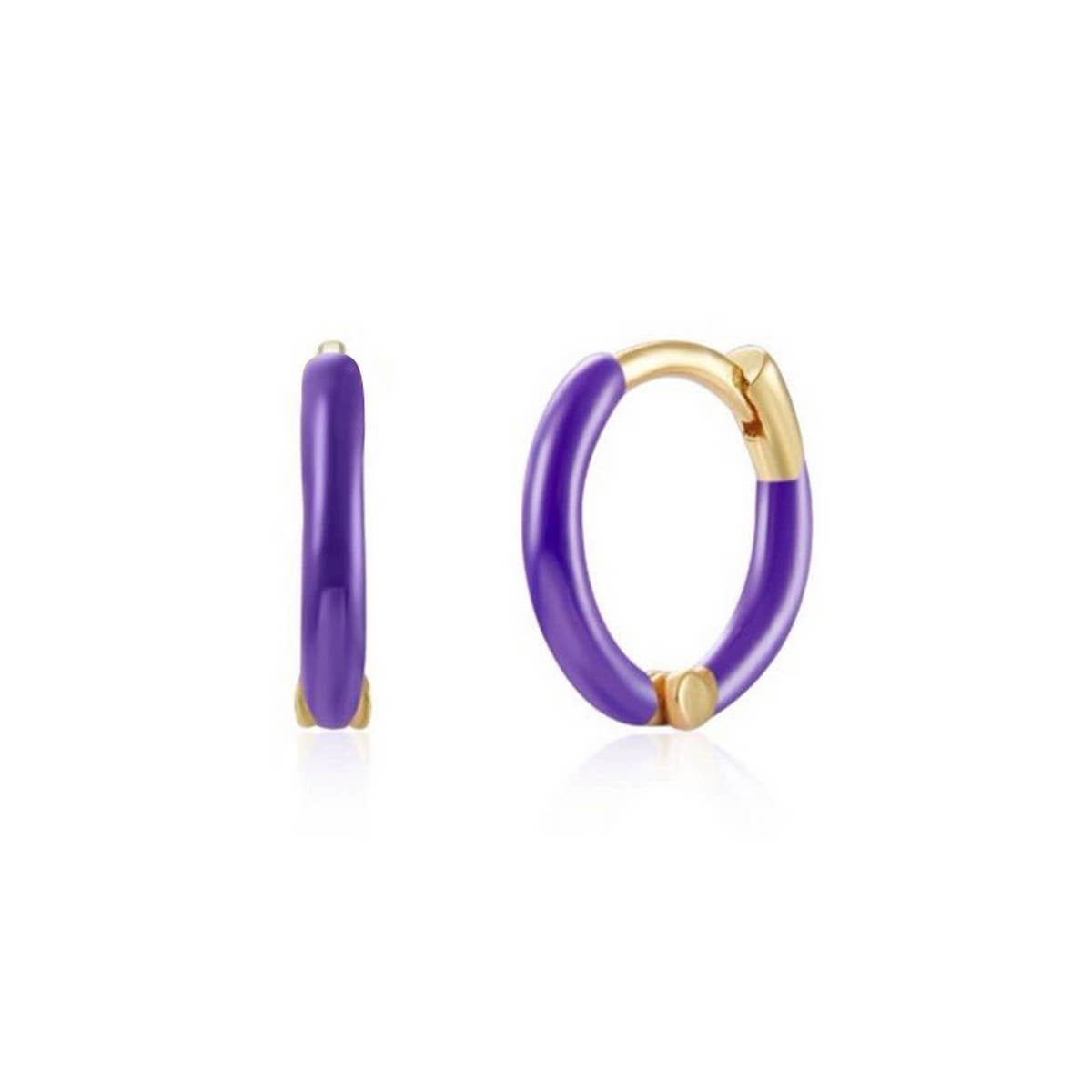 ROUND HANDMADE OIL DROP FASHION EARRINGS