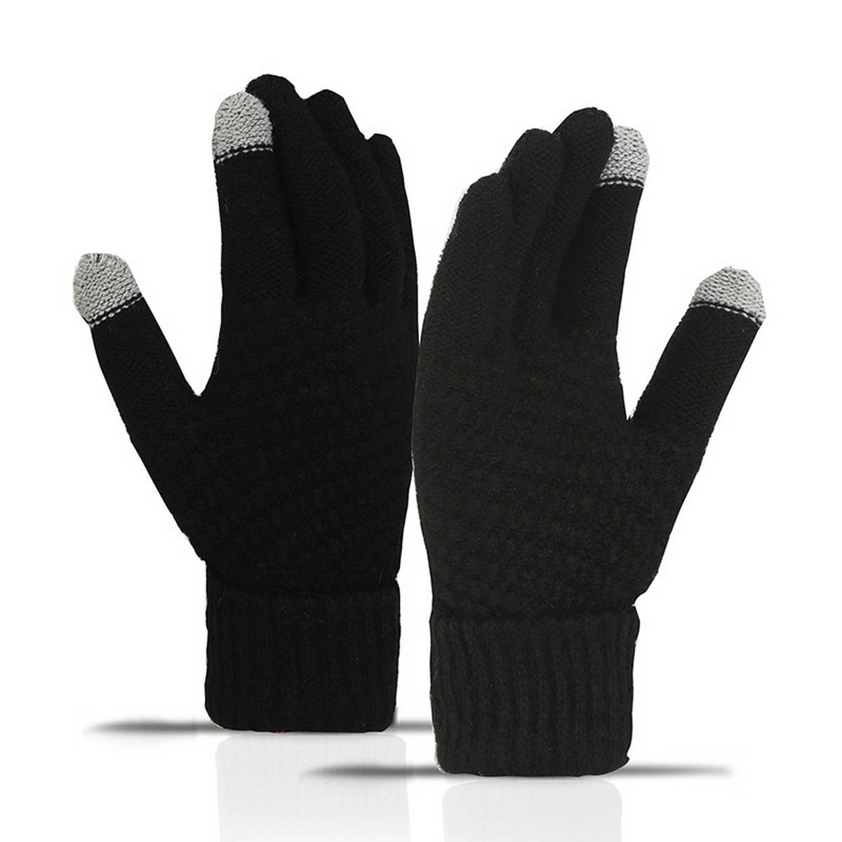CWAG00544_WOMEN CUTE WINTER KNIT TOUCHSCREEN GLOVES