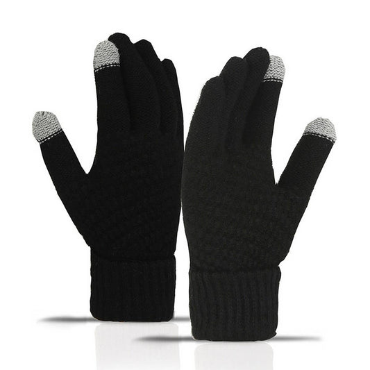 CWAG00544_WOMEN CUTE WINTER KNIT TOUCHSCREEN GLOVES
