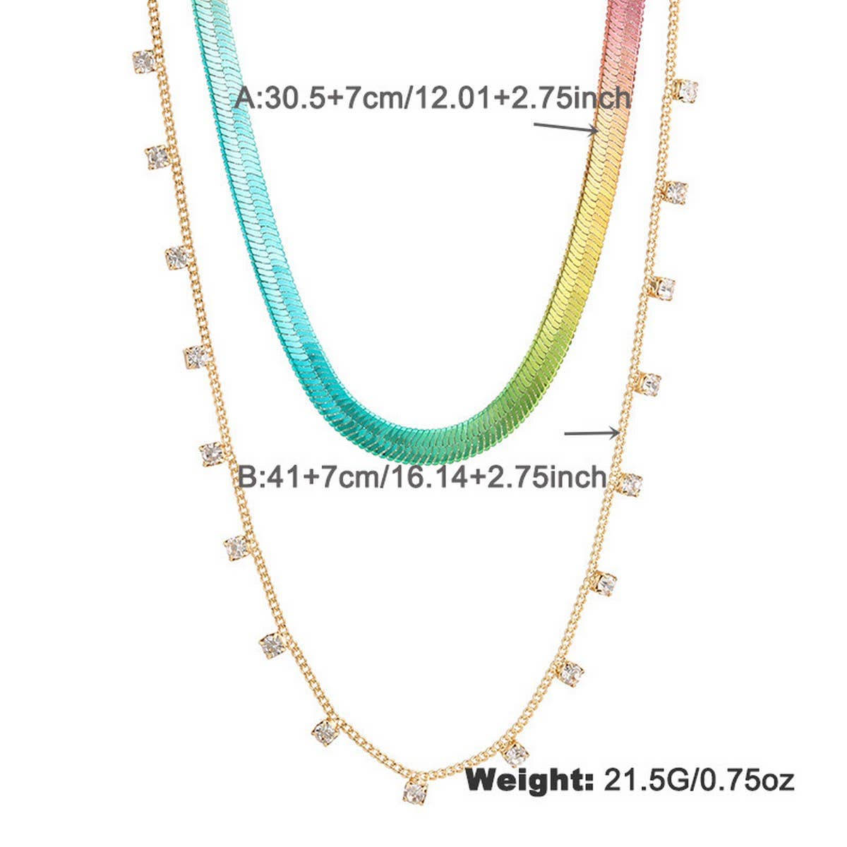 SUMMER HOT-SELLING GRADIENT STACKING NECKLACE SET_CWAJE2928