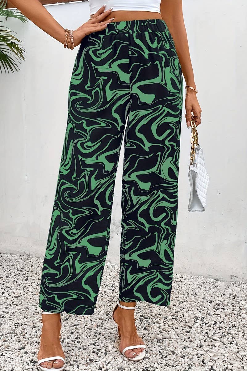 CWBLP2088_MARBLE PRINT HIGH WAIST WIDE LEG PANTS