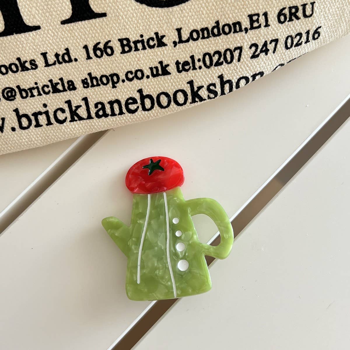 CWAHA07744_CARTOON TULIP BIRD ACETATE HAIR CLIP FOR WOMEN