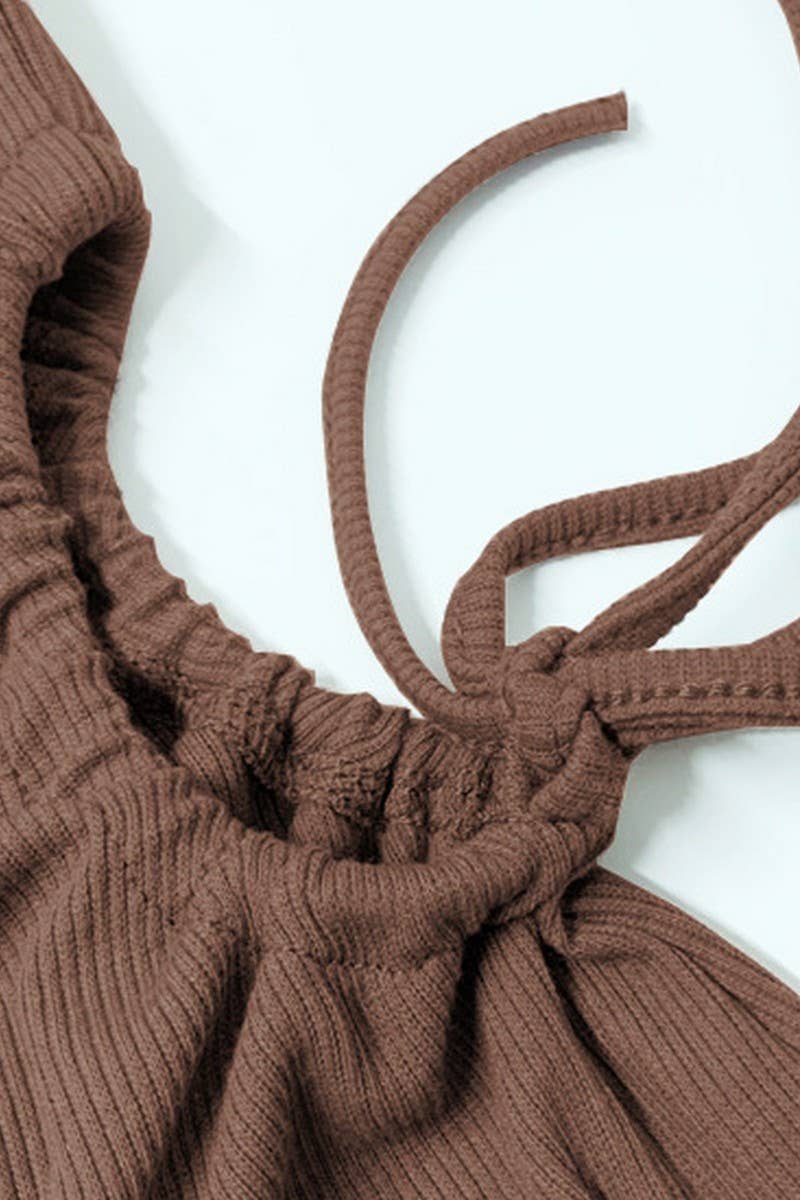 CWDSD7475_SLIM FITTING HOLLOW WAIST SLEEVELESS DRESS