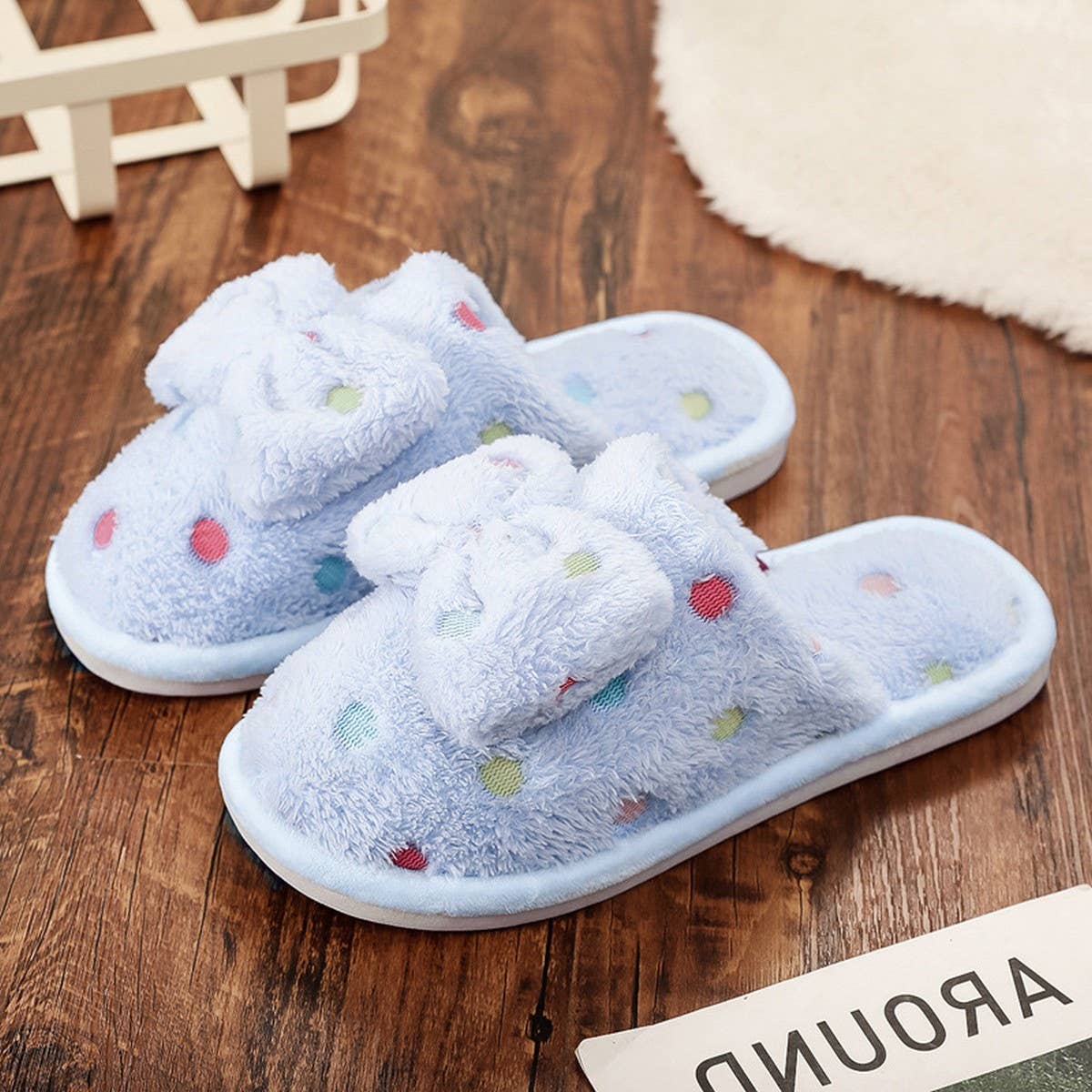 COLORFUL BUTTERFLY COTTON SLIPPERS_CWSHS0452
