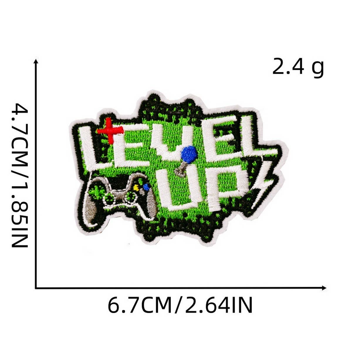 GREEN GAME CARTOON EMBROIDERED PATCH