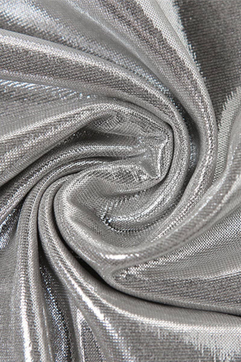 CWSTB2044_ONE SHOULDER CROP TOP & RUCHED MINI SKIRT SET