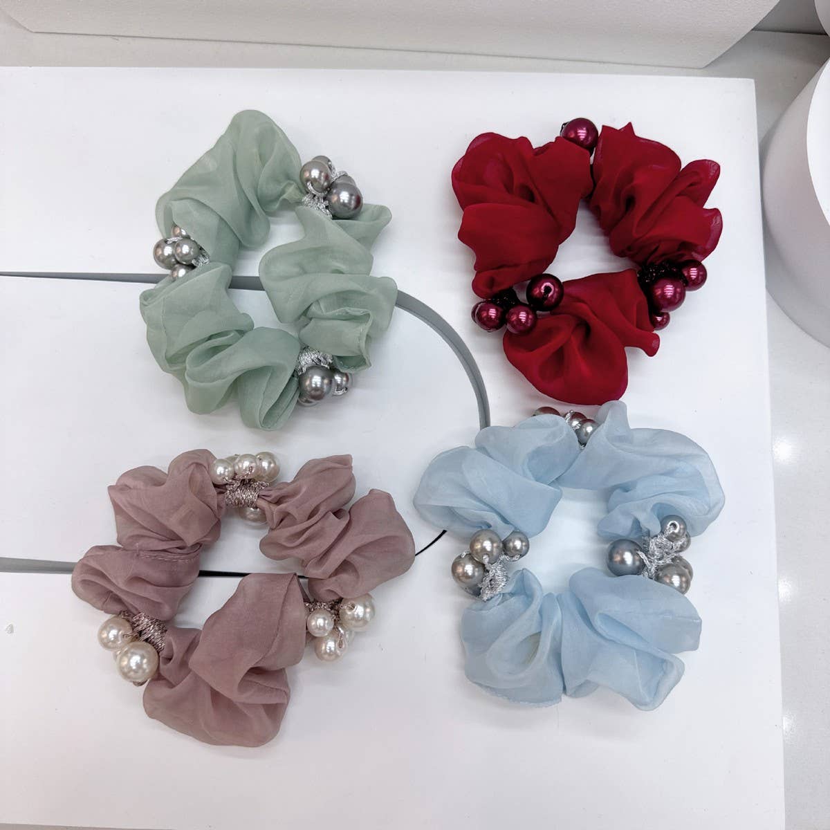 Elegant Pearl Hair Tie Cute Ponytail Holder