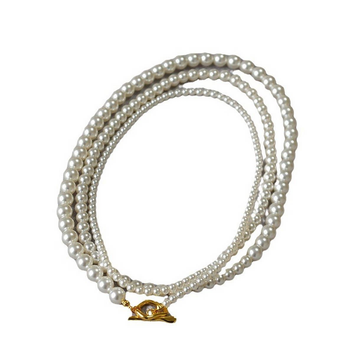 FASHION ROUND PEARL BEADED NECKLACE_CWAJE2129