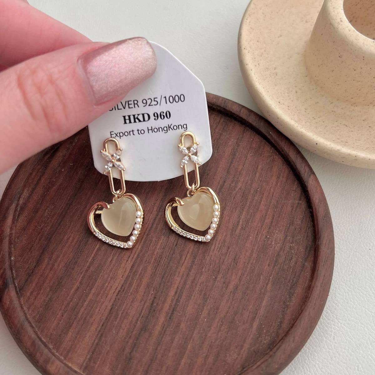 STEREOSCOPIC CAT'S EYE STONE EARRINGS_CWAJE2021