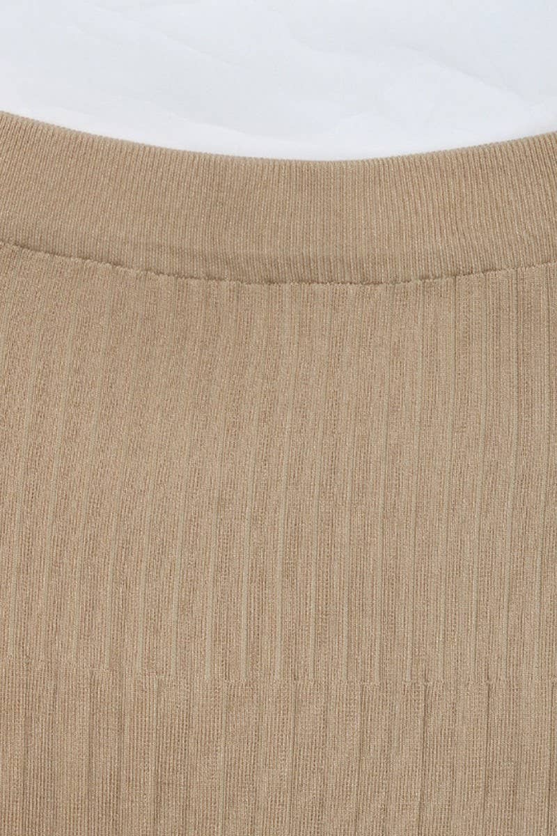 CWBMS0196_SOLID COLOR TEMPERAMENT PLEATED SKIRT