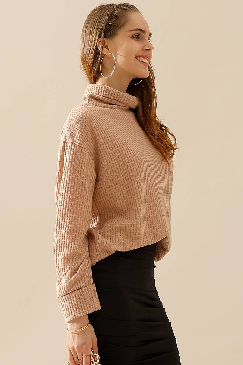 CWTTL1505_TURTLE HIGH NECK SWEATER KNIT TOP