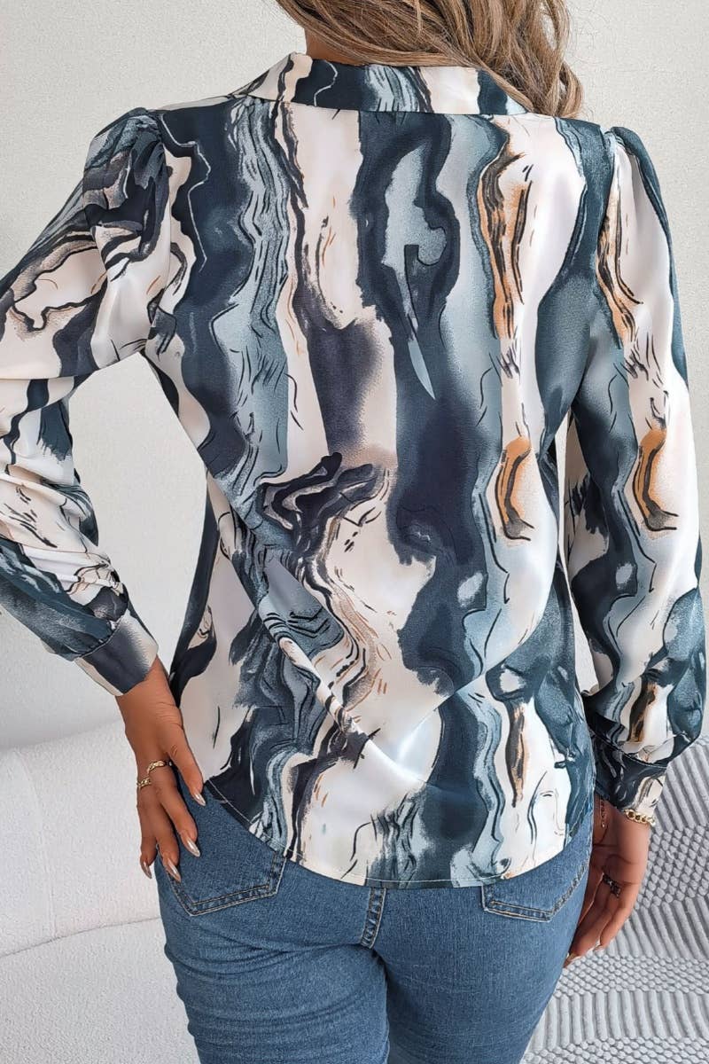 CWTDSL0086_SUMMER COLOR STRIPED LONG-SLEEVED SHIRT