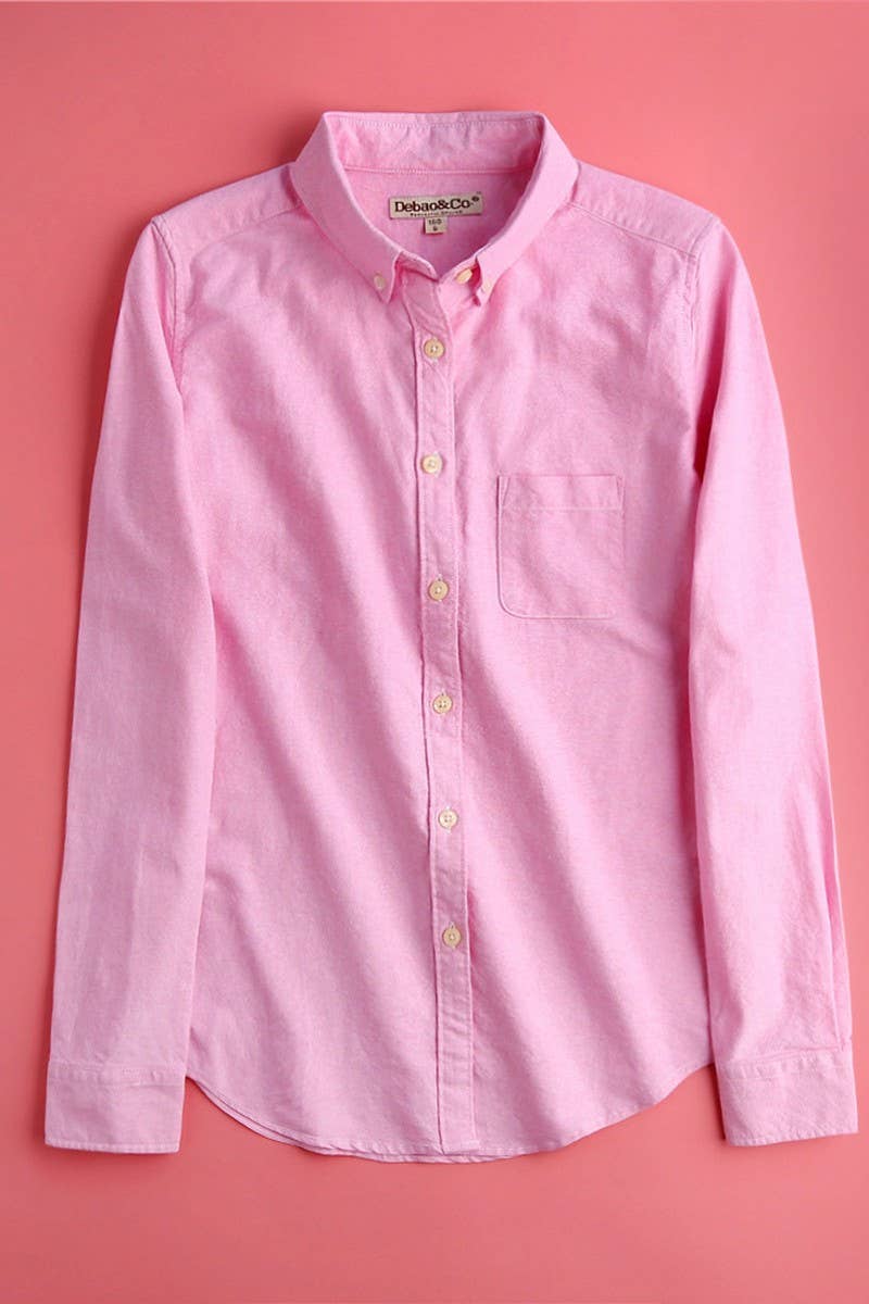 CWTSTL2244_SOLID COLOR LONG-SLEEVED COTTON BOTTOMING SHIRT