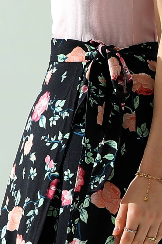 CWBLS117-P_High Waisted Maxi Wrap Skirts with Slit