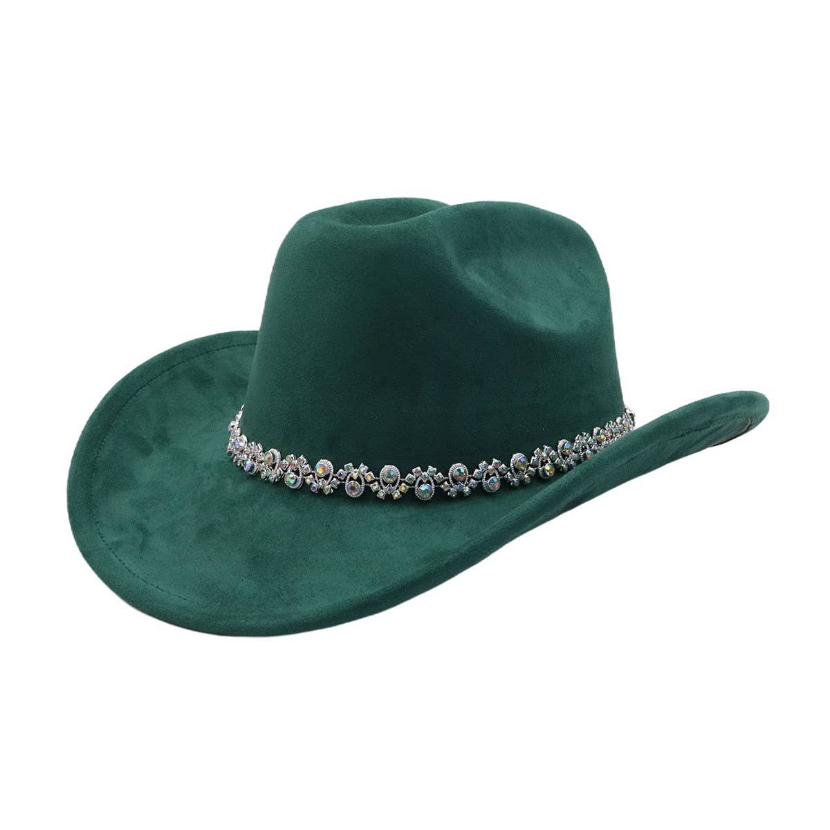 Soft Suede Fedora Hat Western Cowboy Style_CWAH04425
