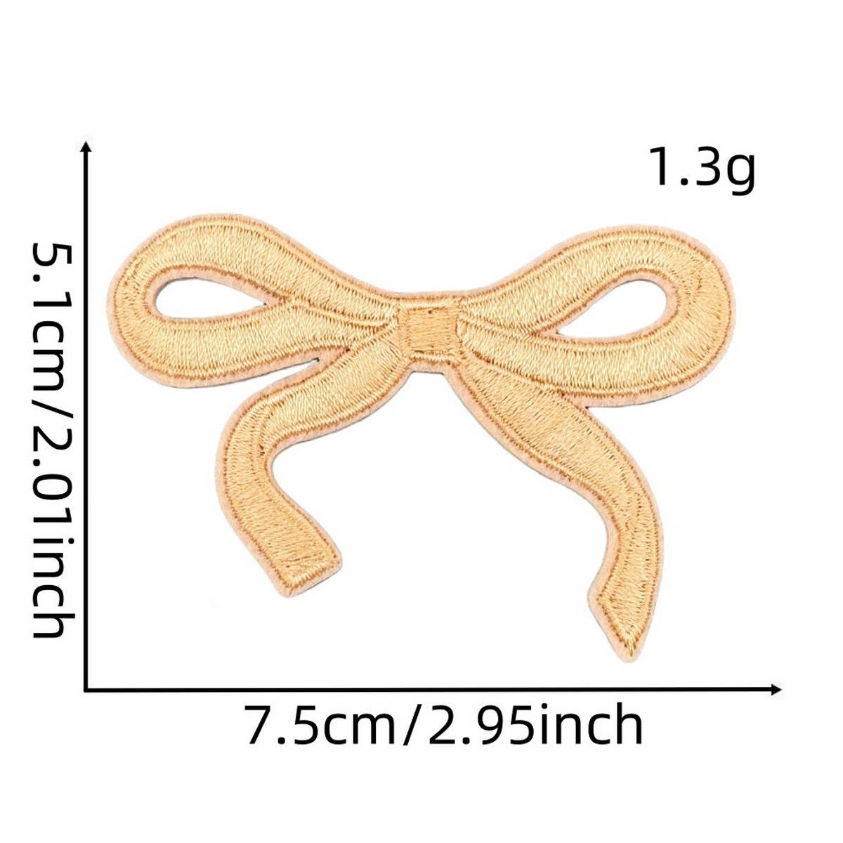 NEW BABY COLORFUL BOW EMBROIDERED PATCH