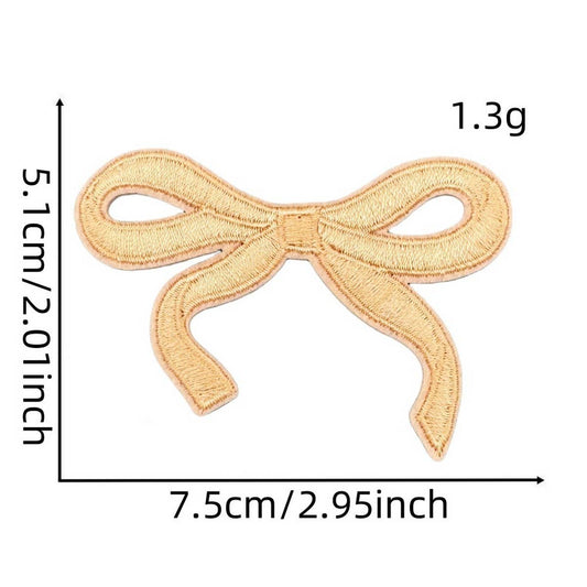 NEW BABY COLORFUL BOW EMBROIDERED PATCH