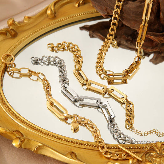 VERSATILE THICK METAL CHAIN HEAVY DUTY BRACELET