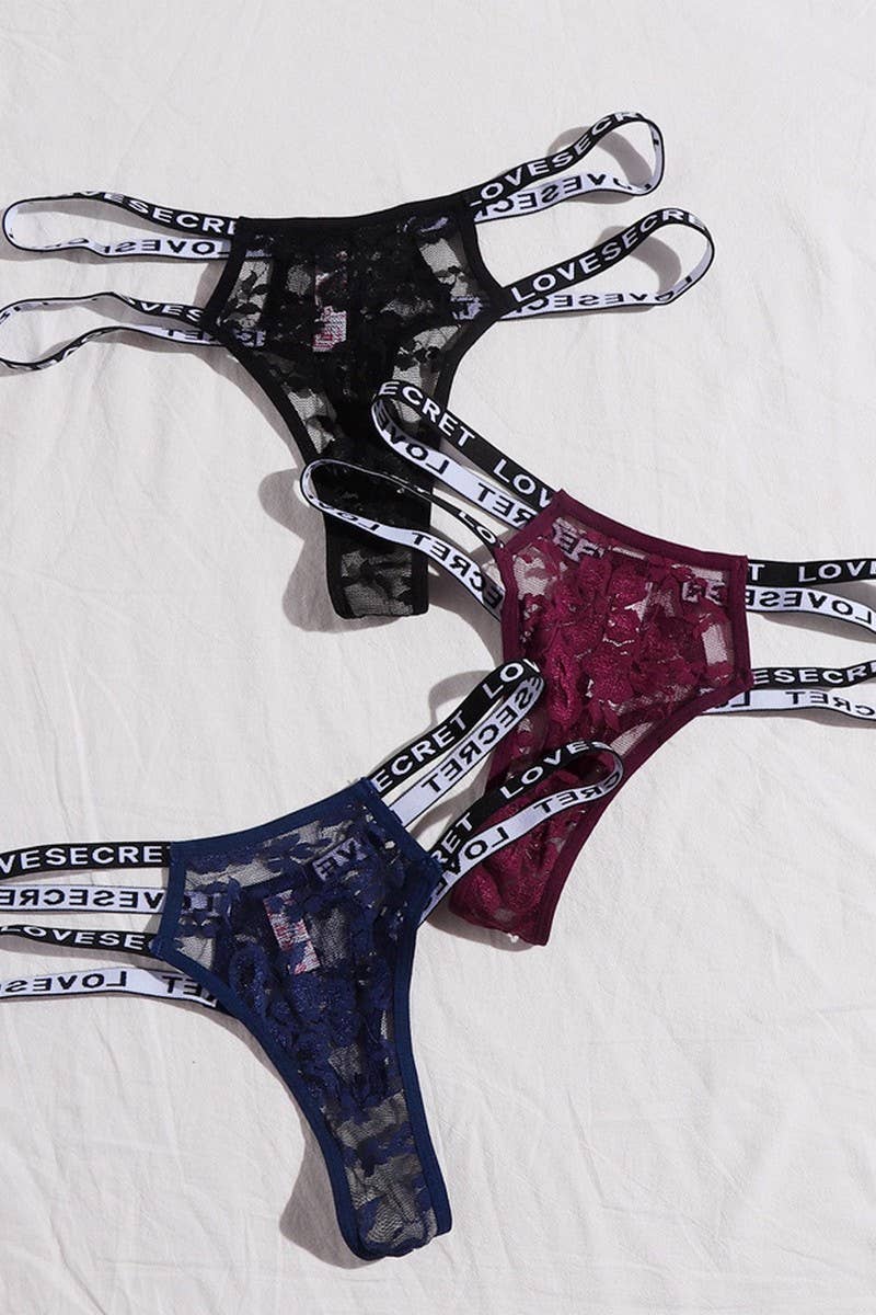 CWSPJ00467_SEXY LACE SEAMLESS THONG PANTIES