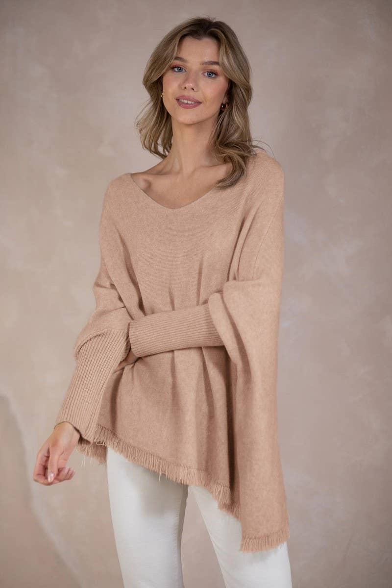 CWOSWL6957_SOLID OFF SHOULDER LOOSE KNIT PULLOVER SWEATER