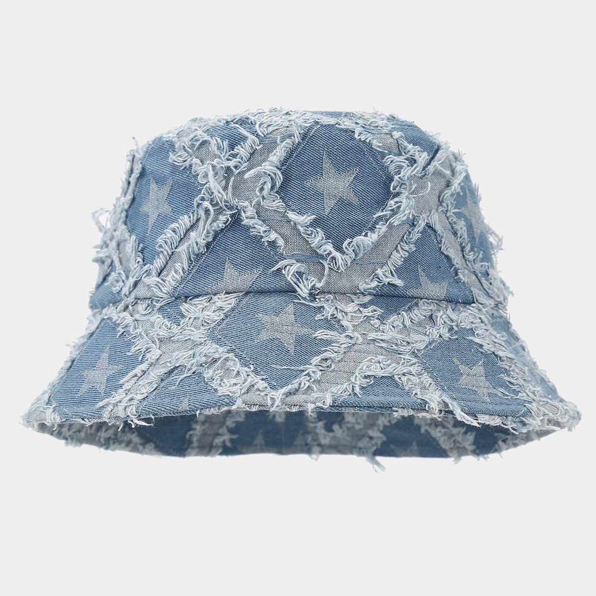 SUN PROTECTION RAW EDGE DENIM BUCKET HAT_CWAH1629